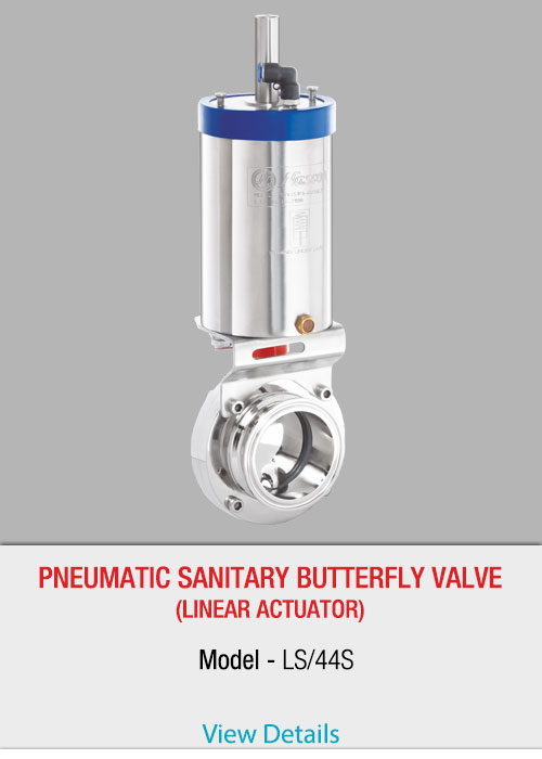 Pneumatic-sanitary-butterfly-valve