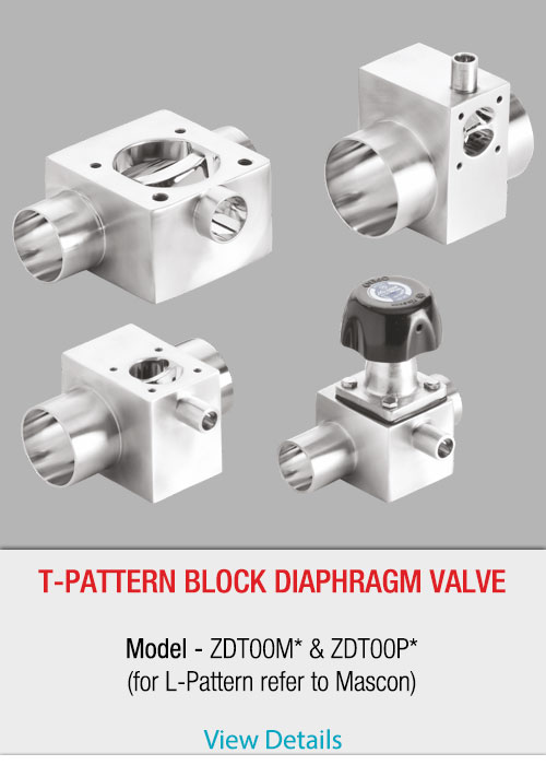 T-pattern-block-diaphragm-valve